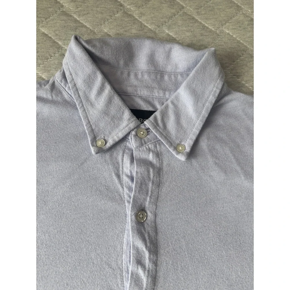 Bonobos Shirt Mens Large Light Purple Slim Fit Short Sleeve Button Down Casual‎